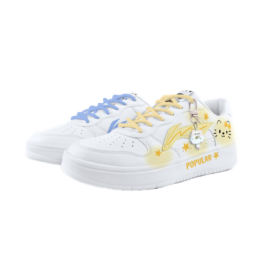Li-Ning Li Ning Floating Boat Skateboard Shoes Unisex Low Top White
