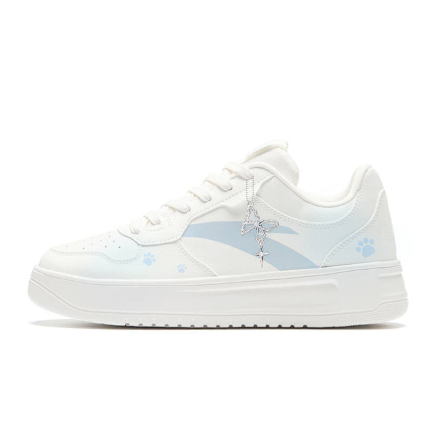 Anta Easy Abrasion Resistant Cushioning Abrasion Resistant Cushioning Low top Skateboard Shoes Unisex Light Blue