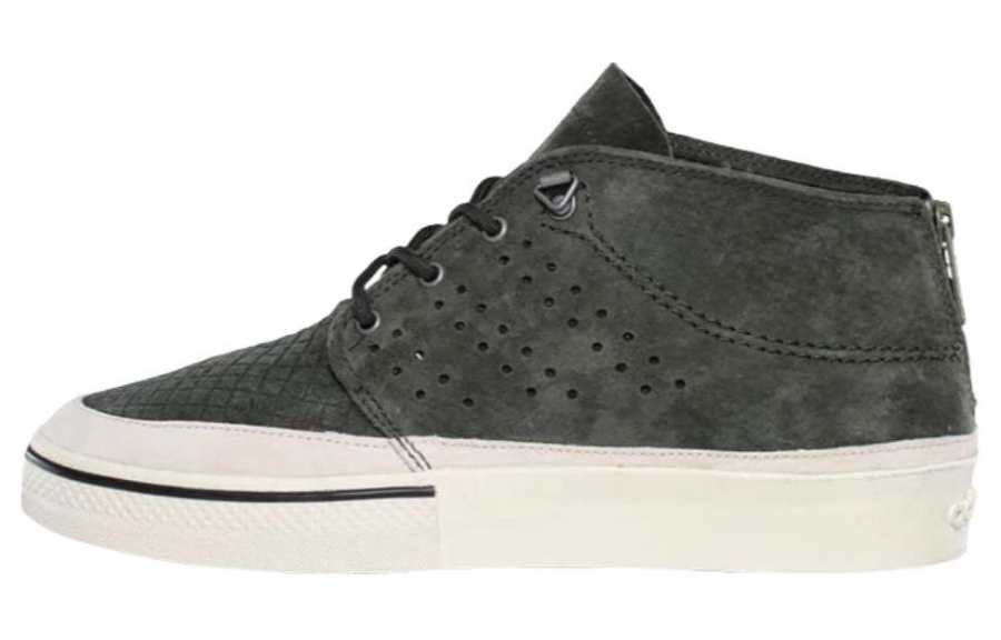 Adidas Burton x Adidas Vulc Mid KZK Slip Resistant Abrasion Resistant Mid top Skateboard Shoes Unisex Green