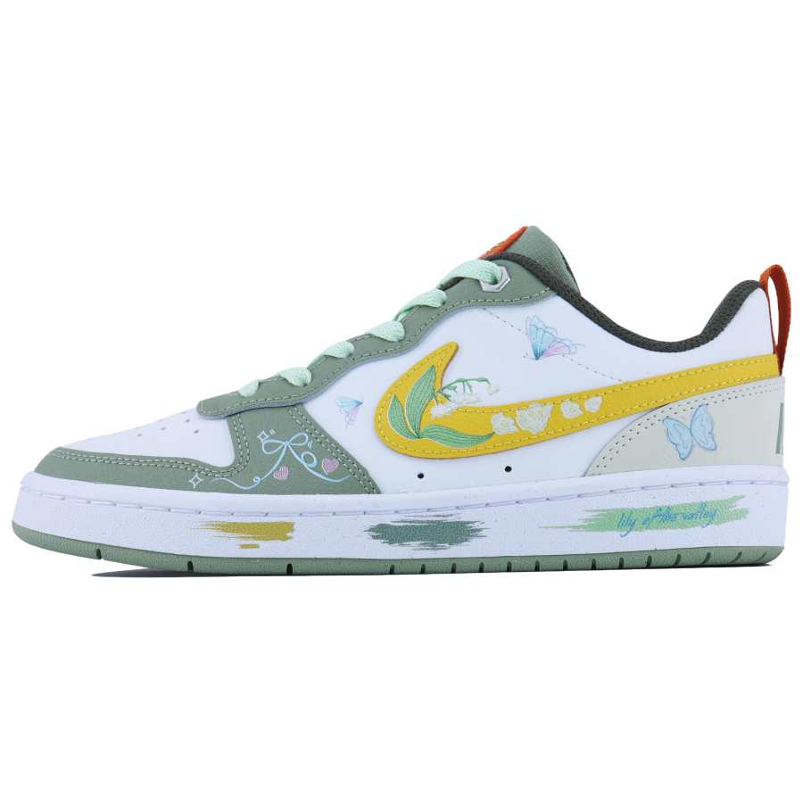 Nike Nike Court Borough Bluebell SDS Slip Resistant Waterproof Low top Skateboard Shoes GS Yellow Green