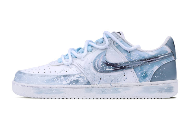 Nike Nike Court Vision 1 Low top Skateboard Shoes Unisex Light Blue