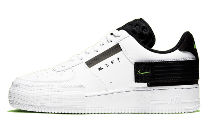 Nike Nike Air Force 1 Type White Black Volt