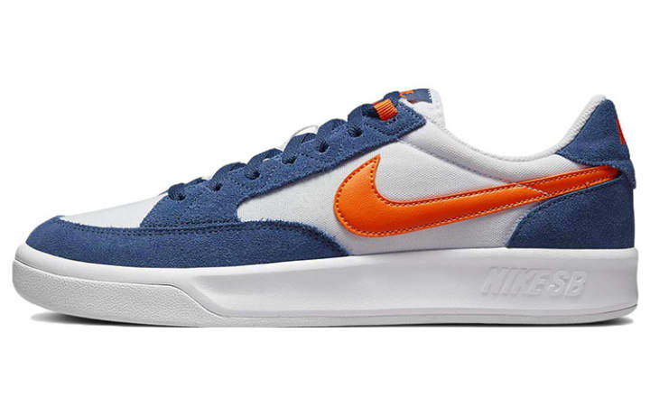 Nike Nike Sb Adversary Premium White Navy Safety Orange