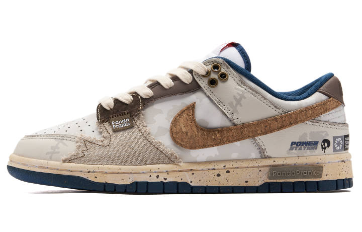 Nike Nike Dunk Low top Skateboard Shoes Men's Beige White Brown