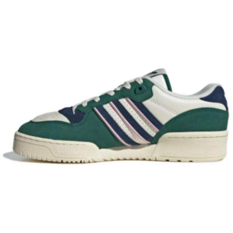Adidas Originals Rivalry Slip Resistant Abrasion Resistant Low top Skateboard Shoes Green White