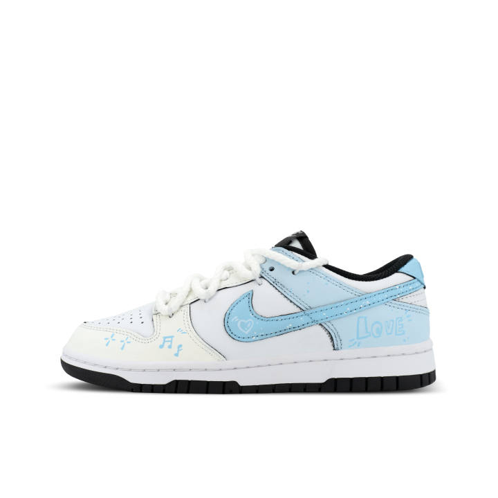Nike Nike Dunk Gorilla Jiedian XJDD Love Rhythm Low top Skateboard Shoes Unisex White Blue