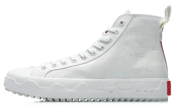 Li-Ning Li Ning CF Casual High top Skateboard Shoes Unisex Ivory