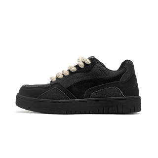 Angelmix Angelmi Wear resistant And Lightweight Low top Skateboard Shoes Unisex Black
