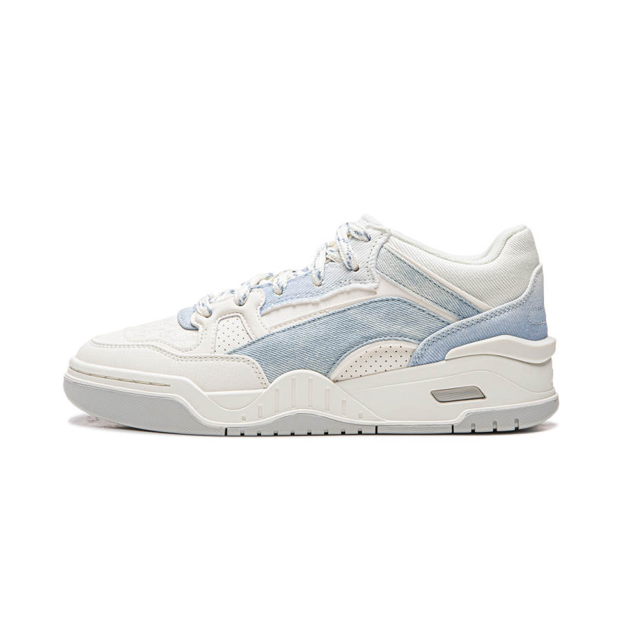 Li-Ning Li Ning Moon White 2MID Mid top Skateboard Shoes Women's White Blue