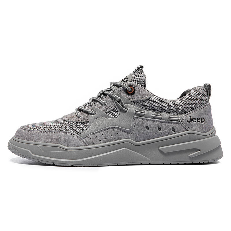 Jeep Low top Skateboard Shoes Men's Gray