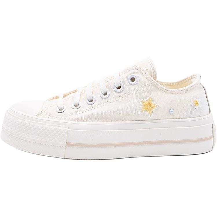 Converse All Star Lift Abrasion Resistant Low top Skateboard Shoes Women's White