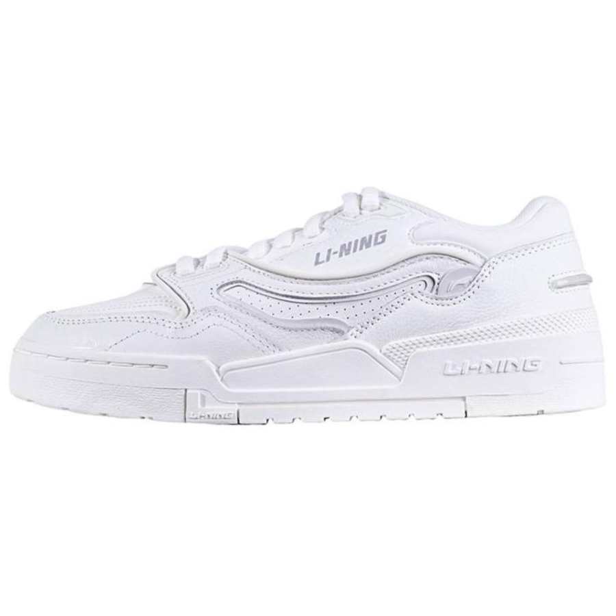 Li-Ning Li Ning Slip Resistant Cushioning Low top Skateboard Shoes Men's White
