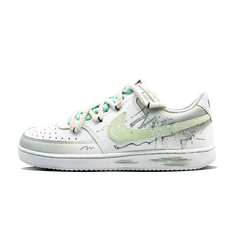 Nike Nike Court Vision 1 Mint Turquoise Coverage Lightweight Breathable Low top Skateboard Shoes Unisex Light Green