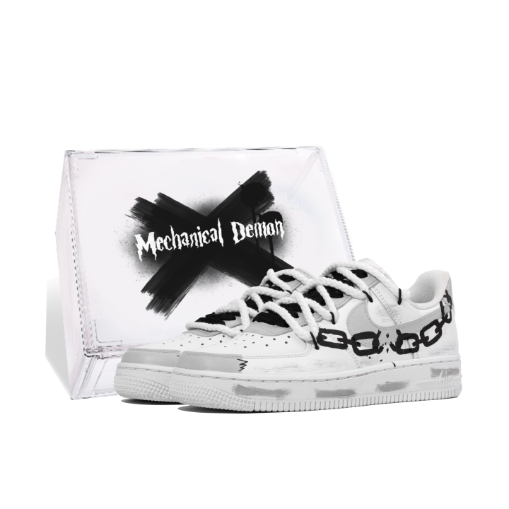 Nike Nike Air Force 1 Free Coat Of Arms Slip Resistant Abrasion Resistant Low top Skateboard Shoes Unisex White