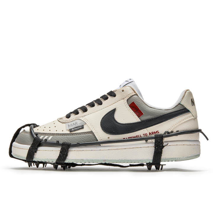 Nike Nike Court Vision 1 Freedom Panda, Cruise Plan Slip Resistant Low top Skateboard Shoes Men's Beige Gray