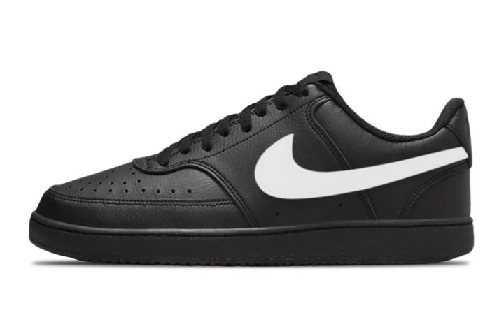 Nike Nike Court Vision Low Abrasion Resistant Low top Skateboard Shoes Unisex Black