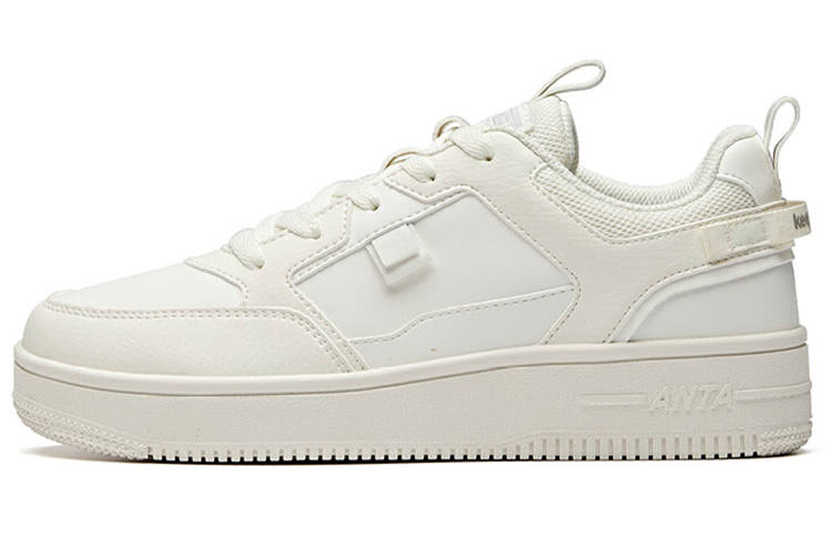 Anta Life Collection Abrasion Resistant Breathable Low top Skateboard Shoes Women's White