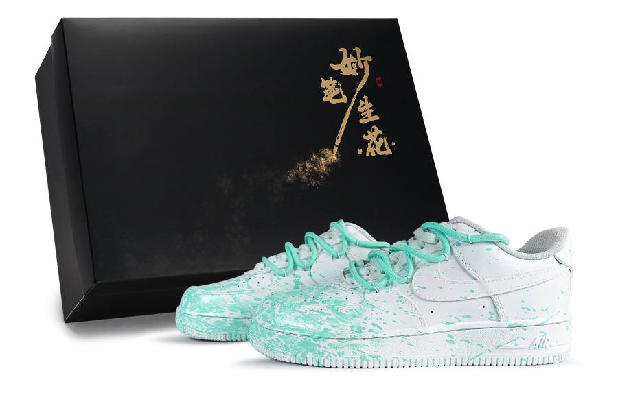 Nike Nike Air Force 1 Inspiration, Soda Daydreams Slip Resistant Abrasion Resistant Low top Skateboard Shoes Unisex