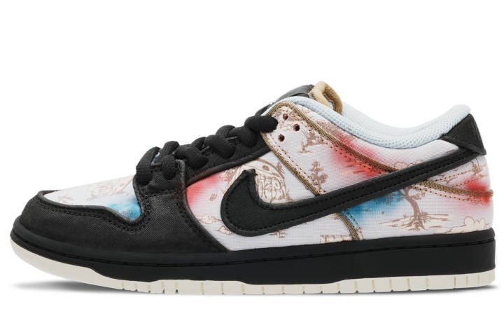 Nike Nike Dunk SB Cushioning, Wear Resistant Low top Skateboard Shoes Unisex White Black