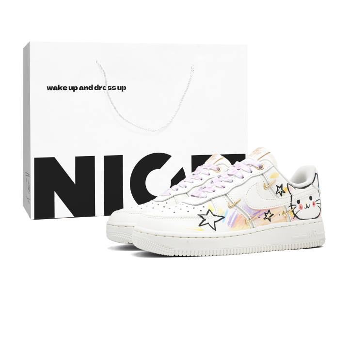 Nike Nike Air Force 1 Skateboard Shoes Women's Low Top Black White