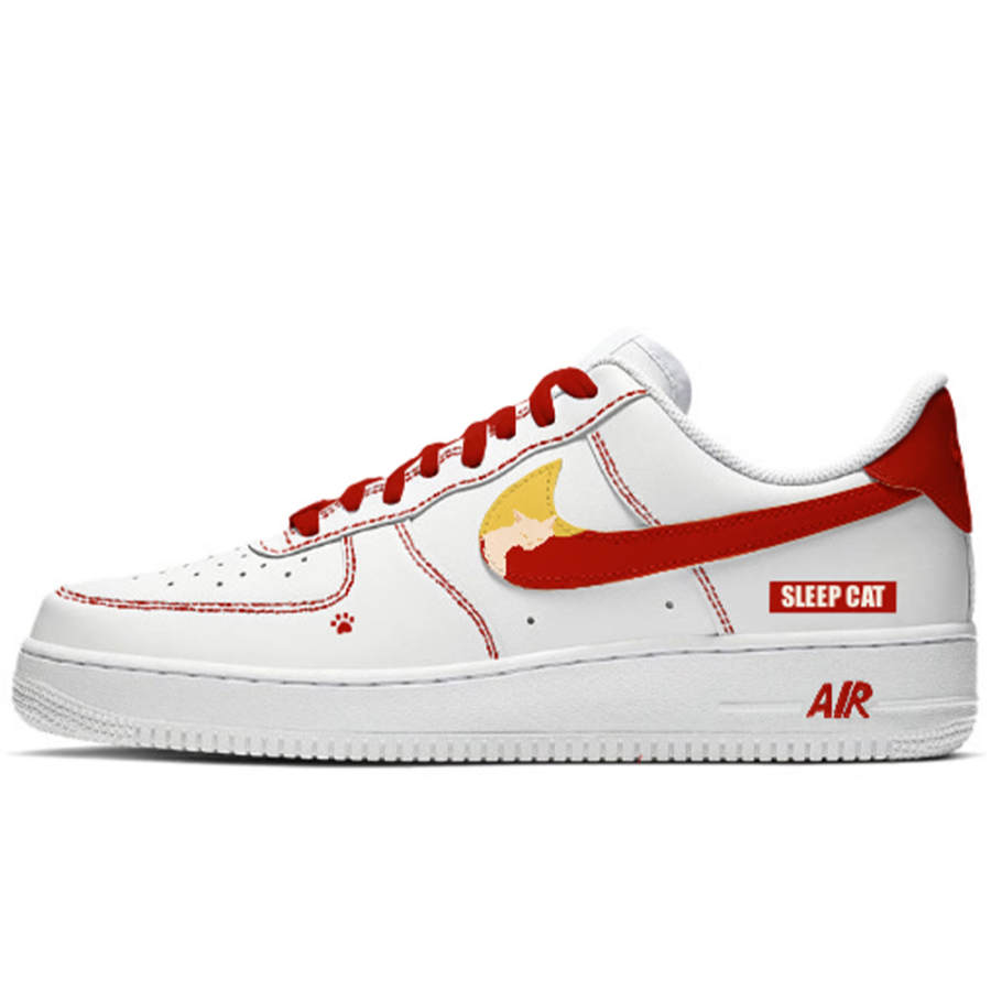Nike Nike Abrasion Resistant Slip Resistant Low top Skateboard Shoes Unisex Red White