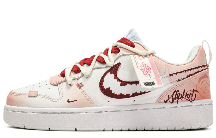 Nike Nike Court Borough Low Freedom Panda, Love In Distress Slip Resistant Slip Resistant Low top Skateboard Shoes GS Red