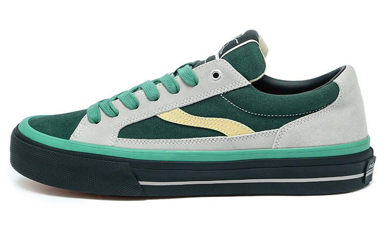 ODDCIRKUS Astley Neon Suede Balance Abrasion Resistant Slip Resistant Low top Skateboard Shoes Unisex Gray Green