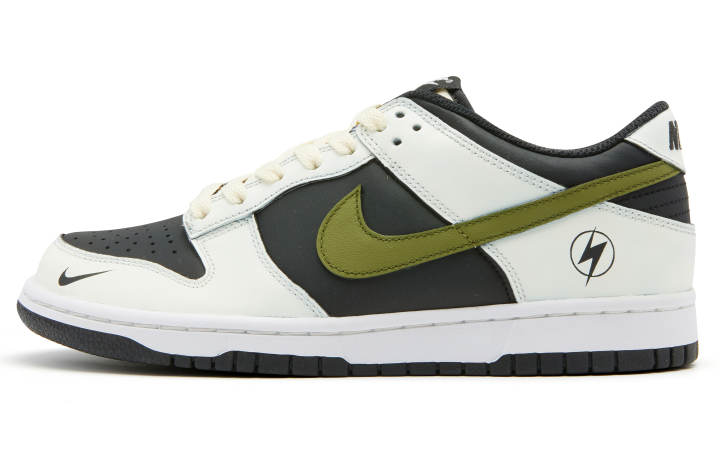 Nike Nike Dunk Low Slip Resistant Cushioning Low top Skateboard Shoes GS White Green