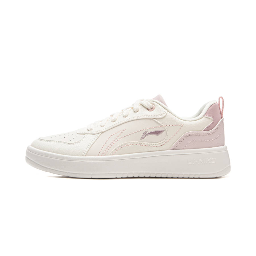 Li-Ning Li Ning Wheat Age Low top Skateboard Shoes Women's White Pink