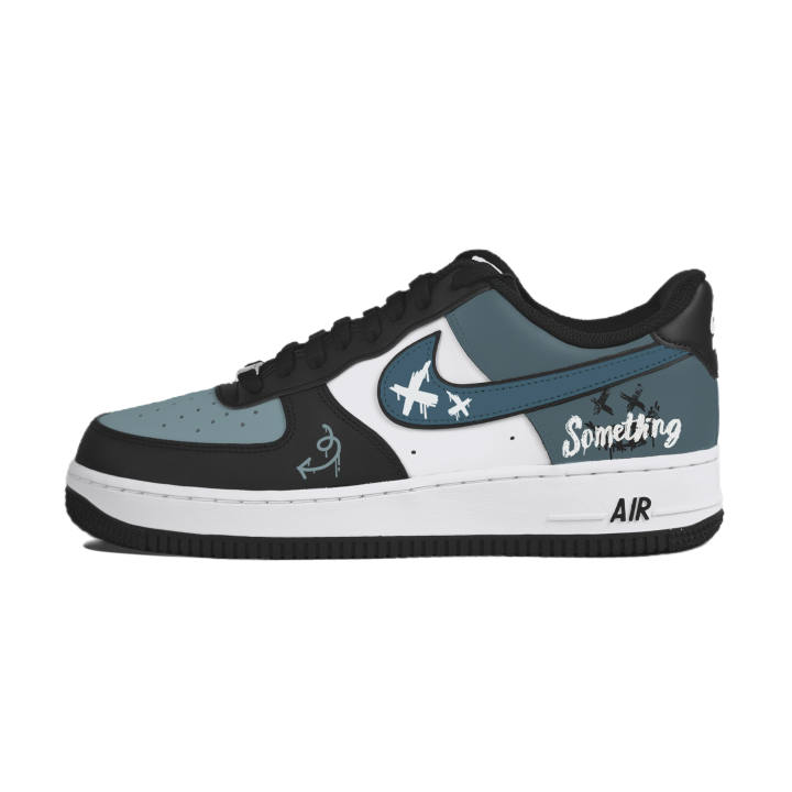 Nike Nike Air Force 1 'Panda' Abrasion Resistant Abrasion Resistant Low top Skateboard Shoes Unisex Black Green White