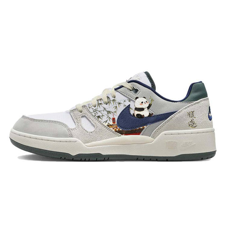 Nike Nike Full Force Skateboard Shoes Men's Low Top Gray/White