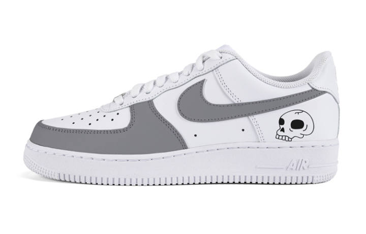 Nike Nike Air Force 1 Air Force 1 Low top Skateboard Shoes Men's Gray