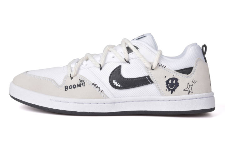 Nike Nike SB Alleyoop Slip Resistant, Abrasion Resistant, Lightweight Low top Skateboard Shoes Men's White