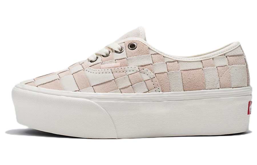 Vans Vans Authentic Woven Check Stackform 'White Pink'