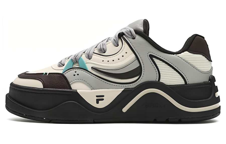 FILA FUSION 50 50 Cushioning Low top Skateboard Shoes Women's Gray White