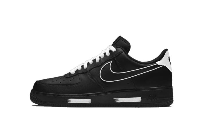 Nike Nike Air Force 1 Cushioning, Wear Resistant Low top Skateboard Shoes Unisex Black White