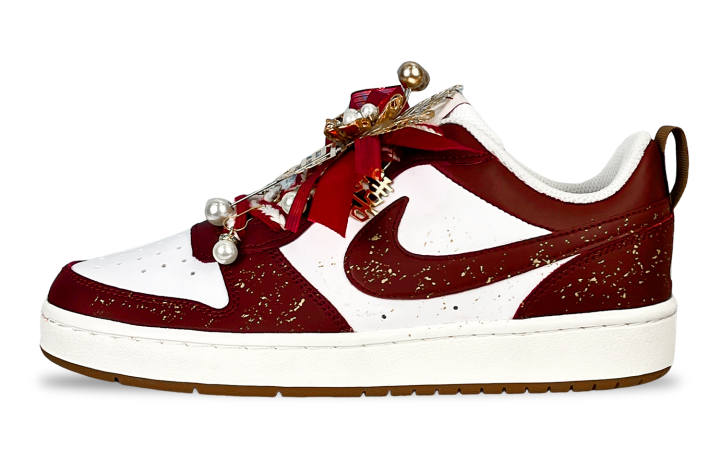 Nike Nike Court Borough Low top Skateboard Shoes Women's White Red