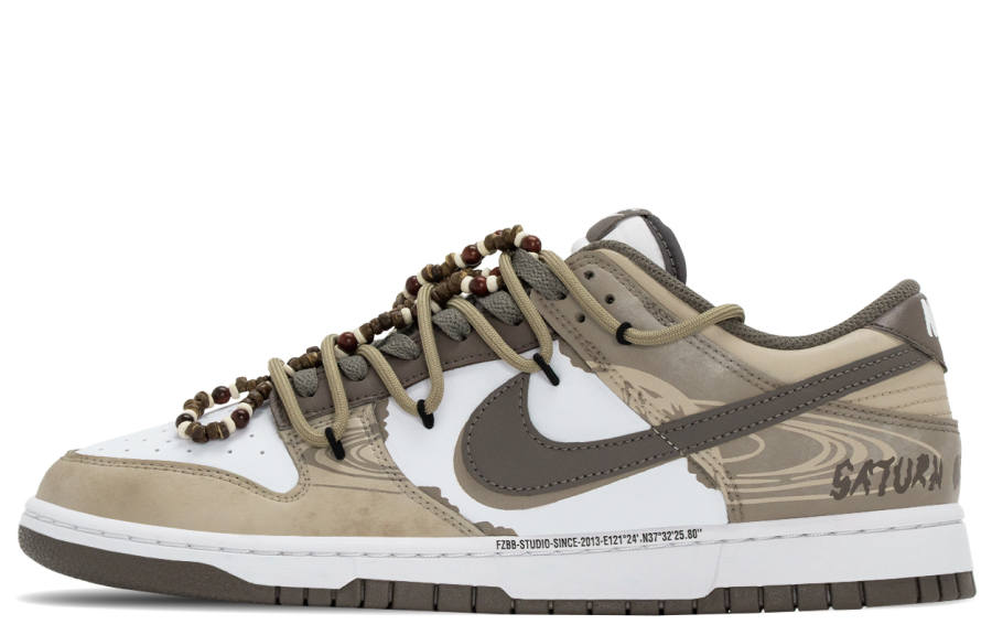 Nike Nike Dunk The Mystery Of The Wild Abrasion Resistant Abrasion Resistant Low top Skateboard Shoes Men's Beige Brown