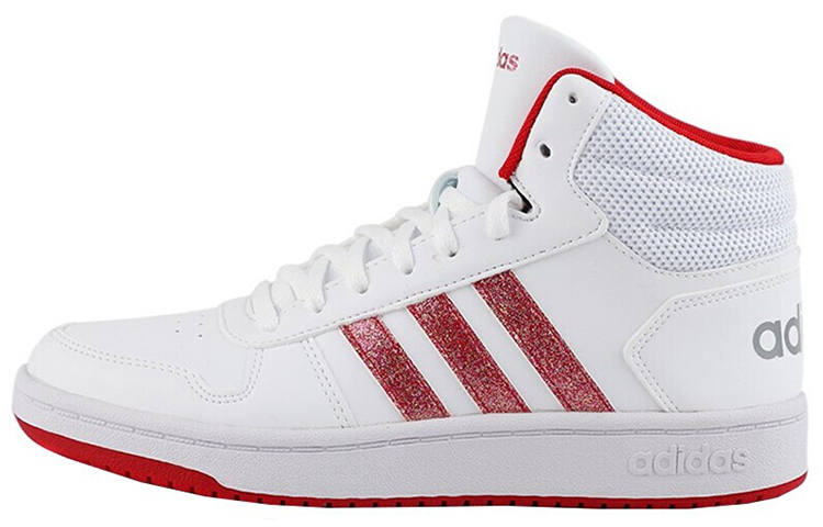 Adidas Neo Adidas Hoops 2.0 Mid 'White Red' Women's
