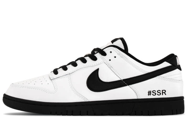 Nike Nike Dunk NikeDKL Leather Slip Resistant Abrasion Resistant Low top Skateboard Shoes Unisex Black White