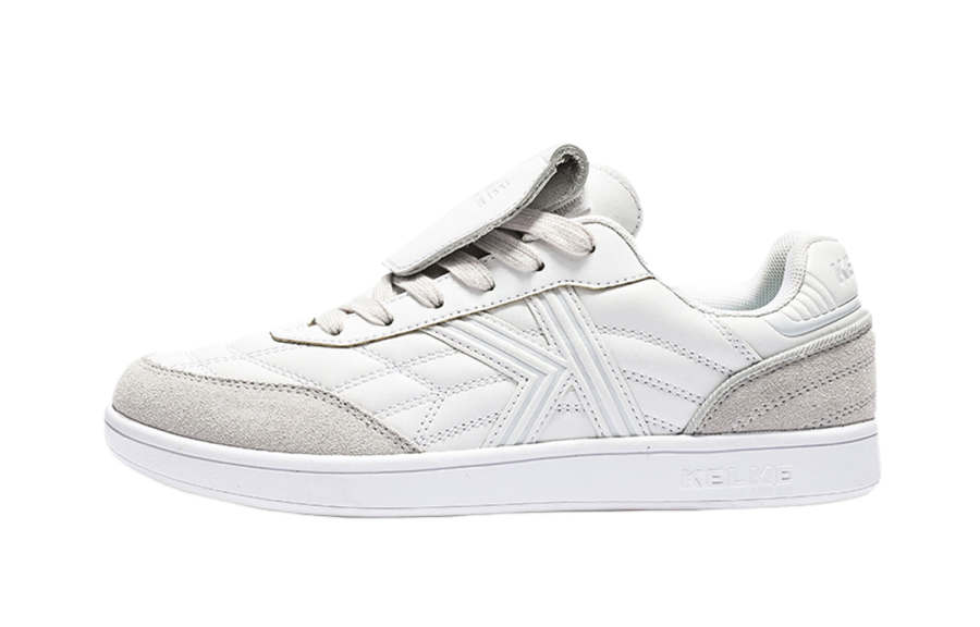 KELME Slip Resistant Abrasion Resistant Slip Resistant Abrasion Resistant Low top Skateboard Shoes Men's White Gray