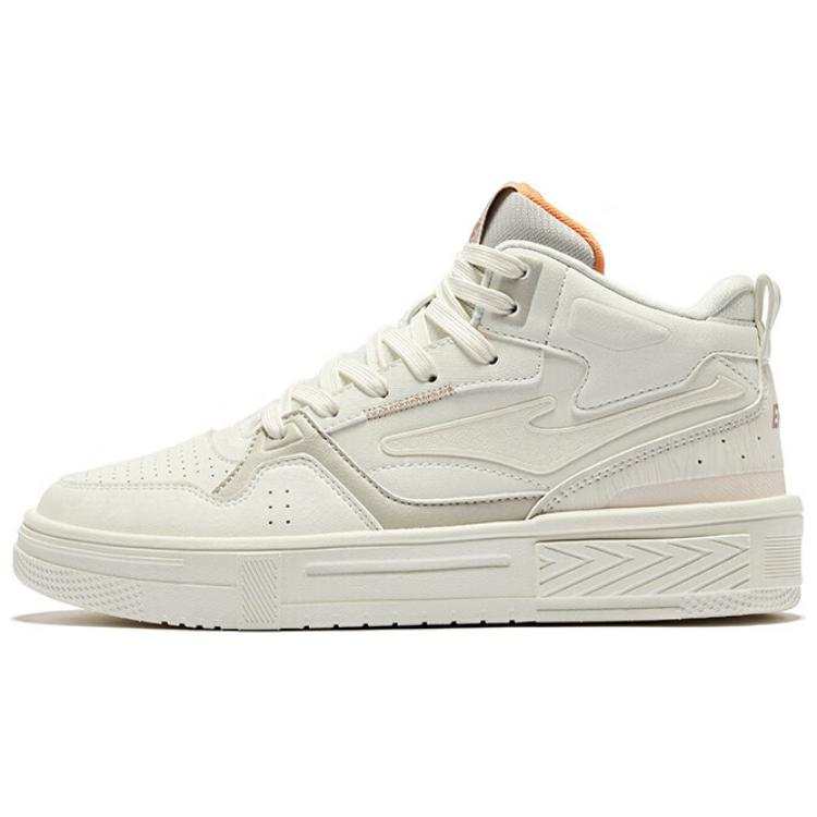 Erke Conquest 3 Slip Resistant Abrasion Resistant High top Skateboard Shoes Women's White Gray