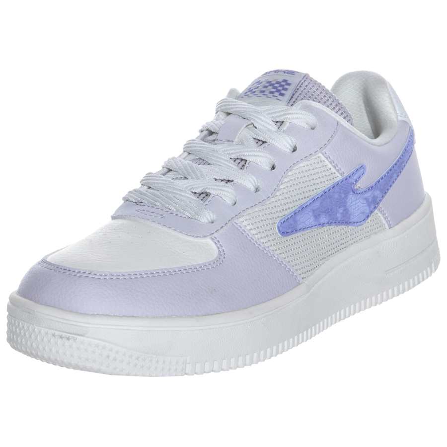 Erke Slip Resistant, Abrasion Resistant, Lightweight Low top Skateboard Shoes Women's White Purple