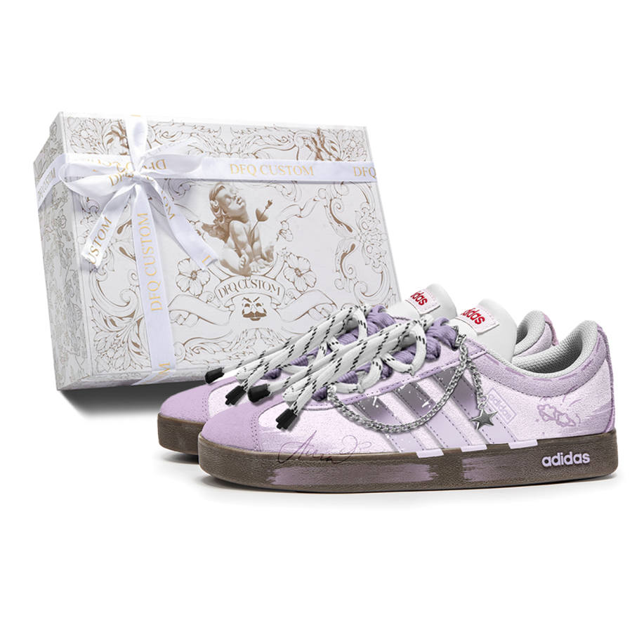 Adidas Neo VL Court 2.0 ADCDAVINCI Box, Cool Stars Slip Resistant Abrasion Resistant Slip Resistant Abrasion Resistant