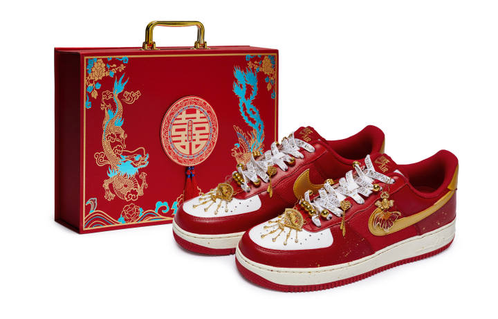 Nike Nike Air Force 1 811 Manufacturing, Harmony Of Phoenix And Feng, Gift Box Abrasion Resistant Abrasion Resistant Low top