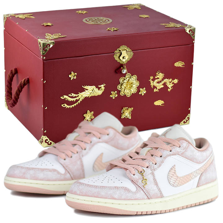 Jordan Jordan Air Jordan 1 Low top Skateboard Shoes Women's Classical Style Pink