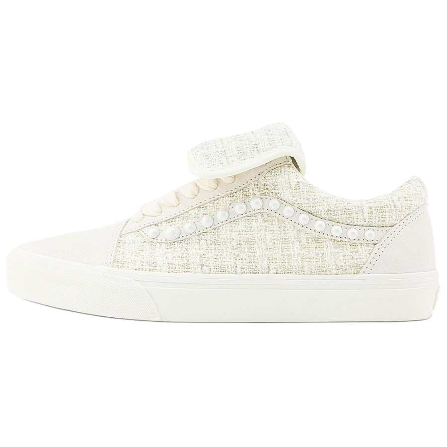 Vans x ZHANGQUANSHENIANXIANDING Old Skool Abrasion Resistant Low top Skateboard Shoes Unisex White