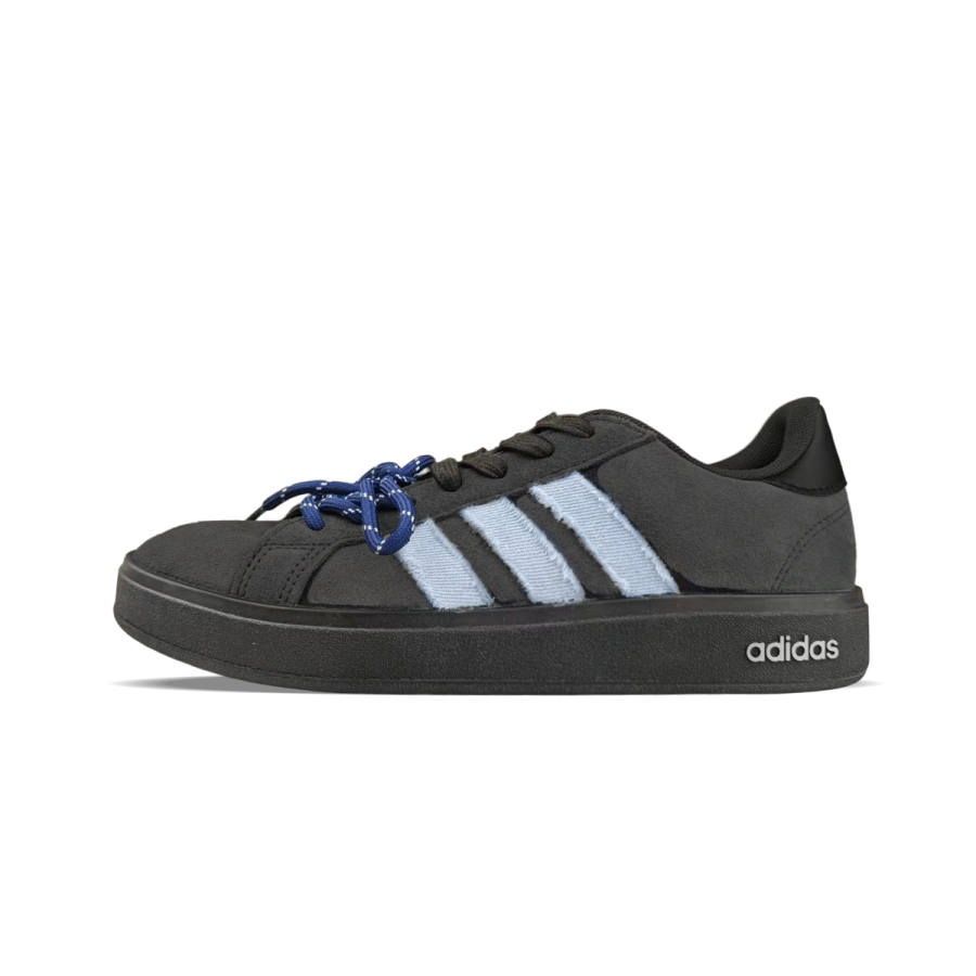 Adidas Adidas Grand Court Base 00s Synthetic Leather, Split Cow Leather Low top Skateboard Shoes Unisex Gray