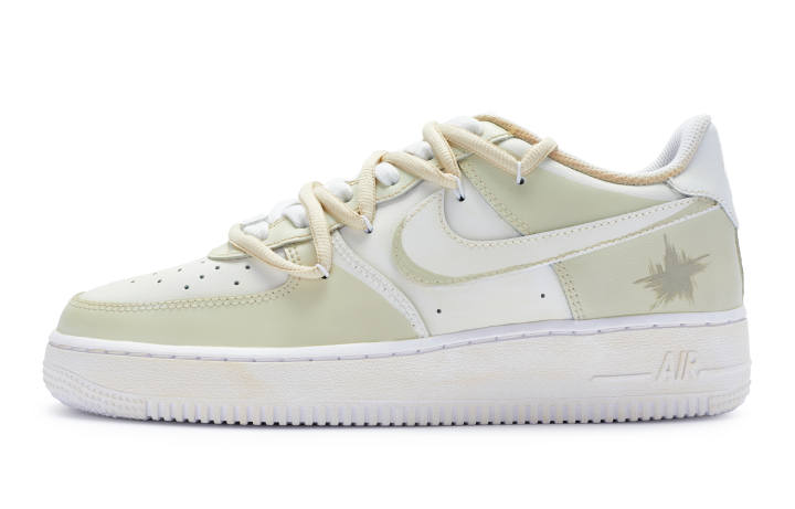 Nike Nike Air Force 1 Low top Skateboard Shoes GS Pea Green White