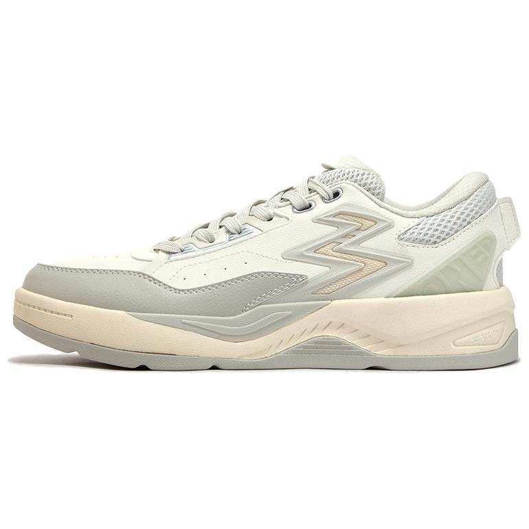 361° Slip Resistant Abrasion Resistant Low top Skateboard Shoes Men's White Gray Green